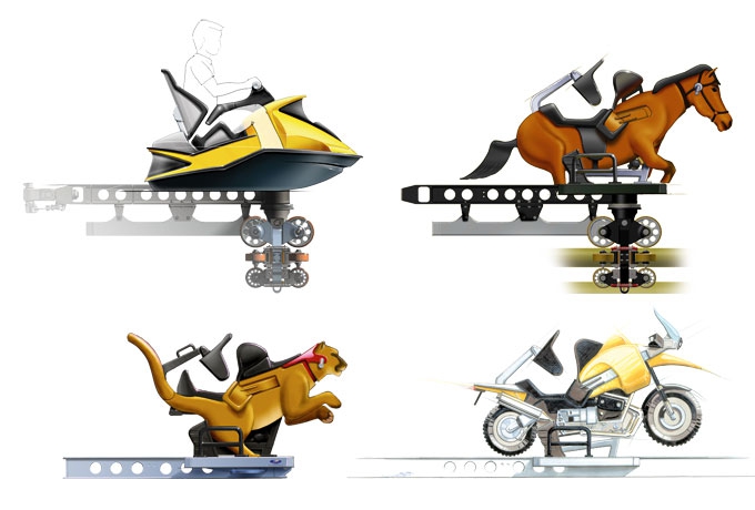 Motor Bike Launch Coaster Мотор байк