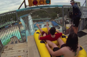 Master Blaster ride at Schlitterbahn with GoPro [HD]