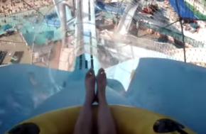 The Master Blaster at Schlitterbahn: An uphill water coaster